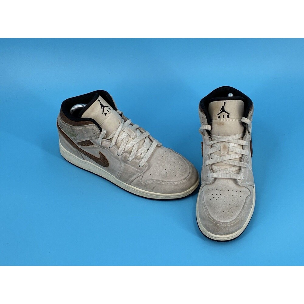 Air Jordan 1 Mid SE Brown Elephant GS 6.5Y Womens 8 DZ5369-102